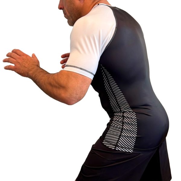 Schuylkill County BJJ All Black Ranked Short Sleeve Rash Guards #505 B (Gold) Online now - Image 4