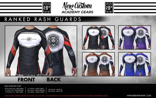 Lion Pankration Academy Ranked Long Sleeve Rash Guards #119 Sale