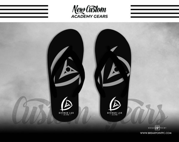 Divinus LUX Jiu Jitsu Academy Flip Flops #749 For Cheap