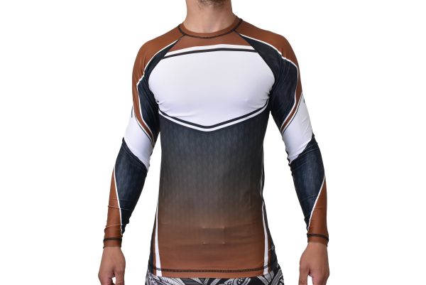 6 Levels Orlando Academy Ranked Long Sleeve Rash Guards #036 For Sale - Image 3