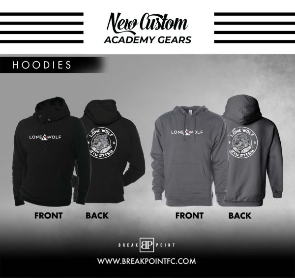 Lone Wolf Jiu Jitsu Academy Sweater Hoodie #332 D on Sale