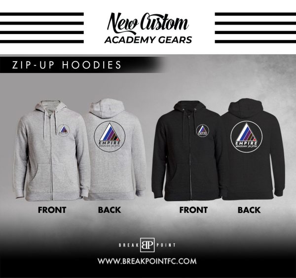 Empire BJJ Academy Zip-Up Hoodie #1025 A Hot on Sale