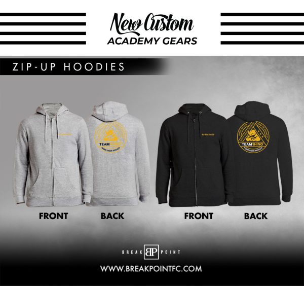 Team Rhino Academy Zip-Up Hoodie #270 B (For Life) on Sale