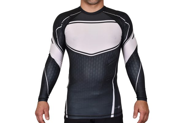 Mentality Martial Arts Academy Rash Guards Black White #704 A Online - Image 2