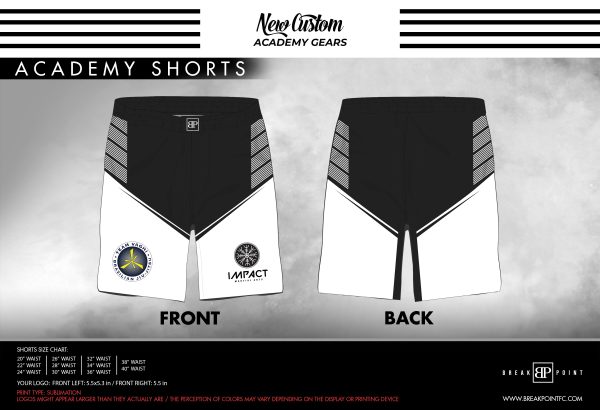 Impact Martial Arts LLC Academy Shorts #199 on Sale