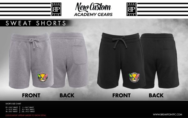 NBTC BJJ Academy Sweat Shorts #872 Discount