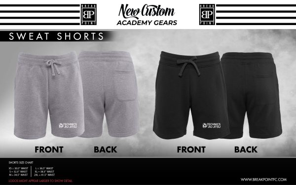Gracie Technics Jiu Jitsu Academy Sweat Shorts #618 Online