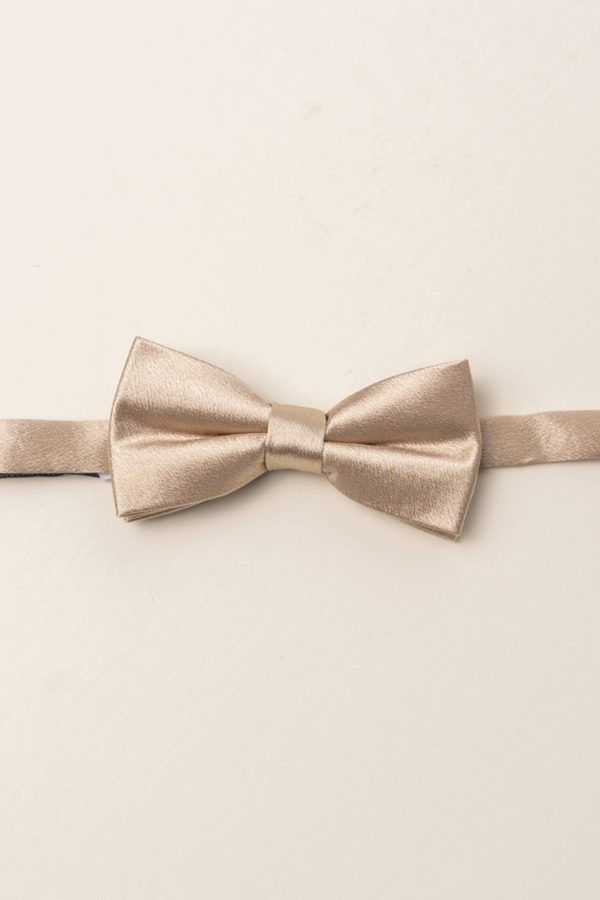 Baby Boys Henry Bow Tie in Champagne For Sale