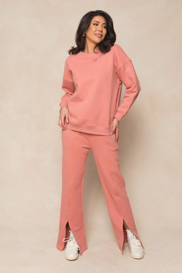 Ivy Flare Sweatpants in Pink Sale - Image 4